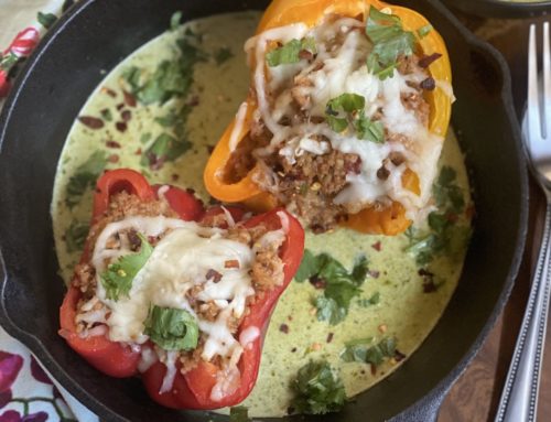 Hot Italian Turkey Stuffed Peppers